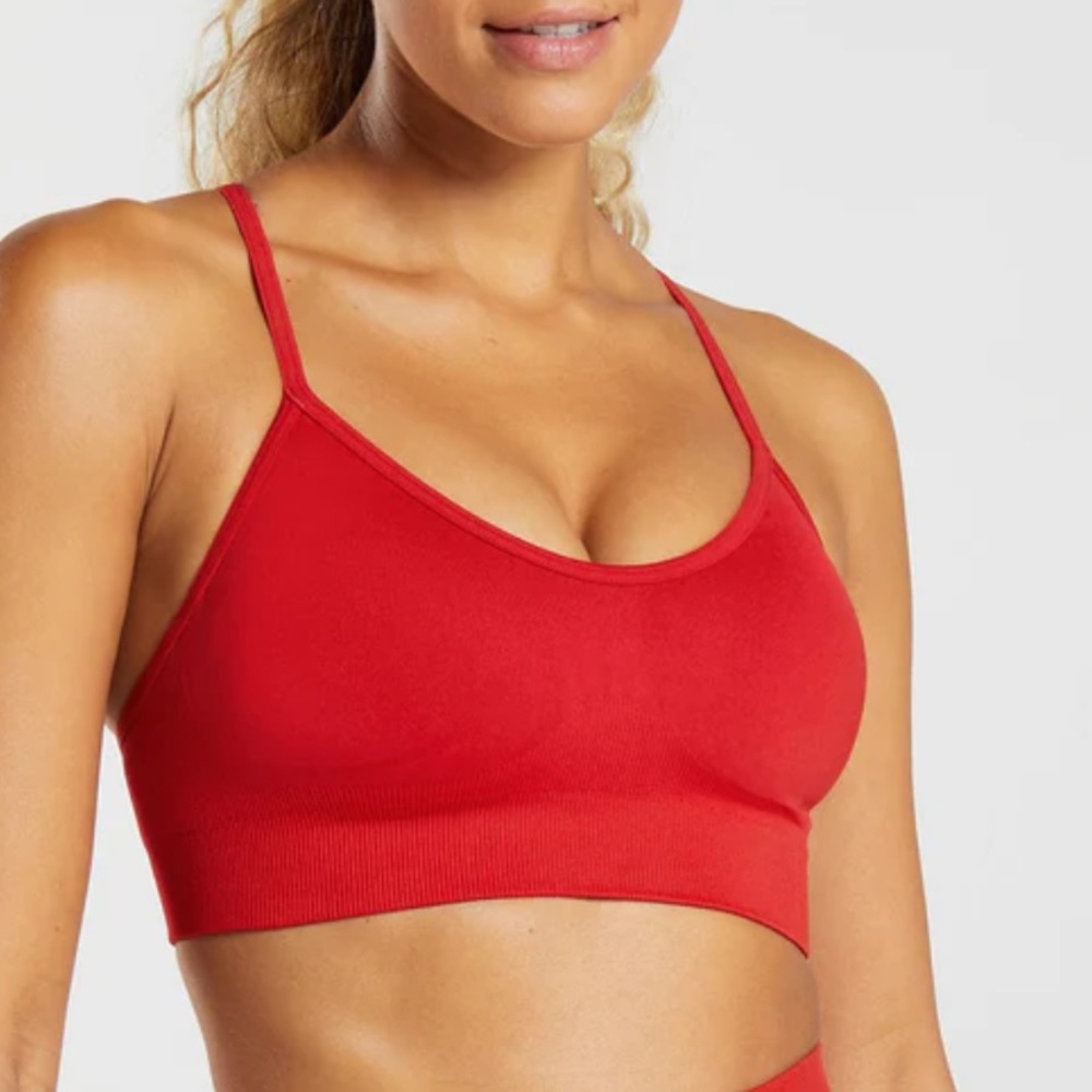 Sweat Seamless sports bra-Salsa Res
